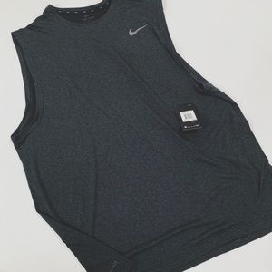NWT Black NIKE Dri Fit Mens training tank 3XL Tall